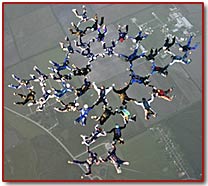 40-way skydiving formation