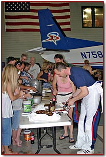 Labor Day barbecue at Skydive Spaceland